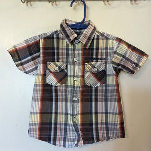Calvin Klein Jeans Button-up Shirt, Brown Plaid
